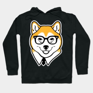 Shiba Inu Hipster Dog Lover Retro Hoodie